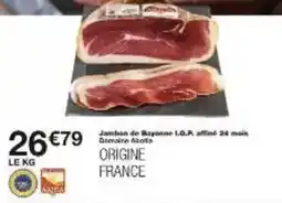 Monoprix Jambon de bayonne i.g.p offre