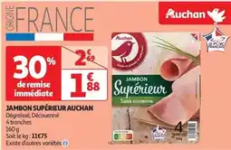 Auchan Supermarché Auchan - jambon superieur offre