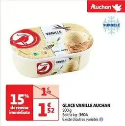 Auchan Supermarché Auchan - glace vanille offre