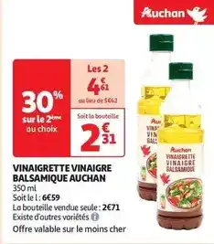 Auchan Supermarché Auchan - vinaigrette vinaigre balsamique offre