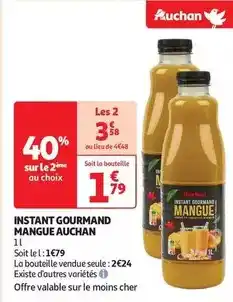 Auchan Supermarché Auchan - instant gourmand mangue offre