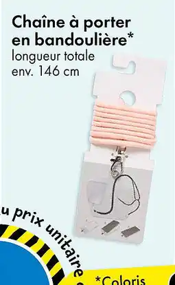 TEDi Chaîne à porter en bandoulière offre