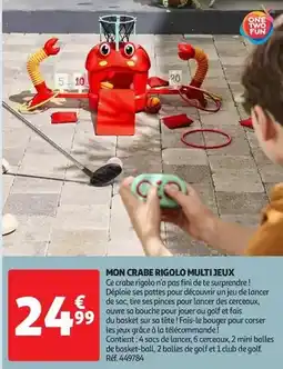 Auchan Supermarché Fini - mon crabe rigolo multi jeux offre