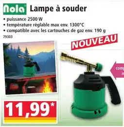 Norma Nola lampe à souder offre