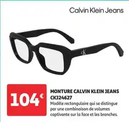 Auchan Calvin klein jeans - monture ckj24627 offre