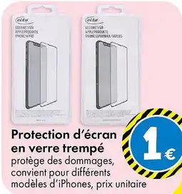 TEDi Protection d'écran en verre trempé offre