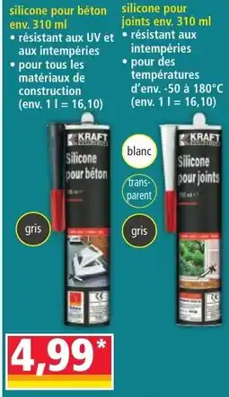 Norma Silicone pour béton offre