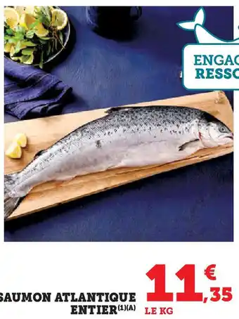 Hyper U Saumon atlantique entier offre