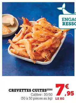 Hyper U Crevettes cuites offre