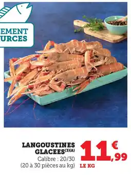 Hyper U Langoustines glacees offre