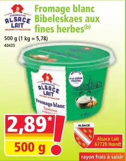 Norma Fromage blanc bibeleskaes aux fines herbes offre