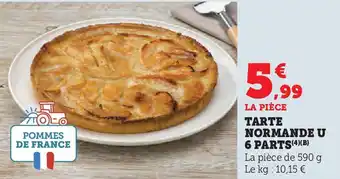 Hyper U Tarte normande u 6 parts offre