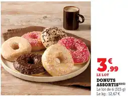 Hyper U Donuts assortis offre