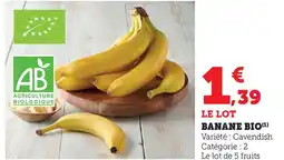 Hyper U Banane bio offre