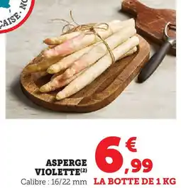 Hyper U Asperge violette offre