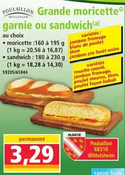 Norma Grande moricette moricettes garnie ou sandwich offre