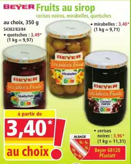 Norma BEYER Fruits au sirop offre