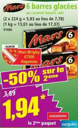 Norma 6 barres glacées offre