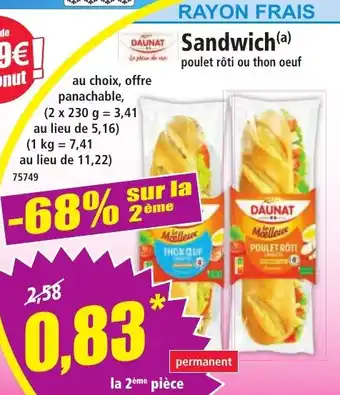 Norma Sandwich offre