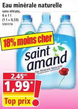 Norma Eau minérale naturelle offre