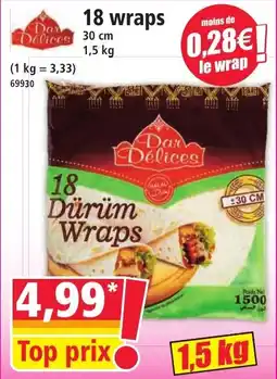 Norma 18 wraps offre