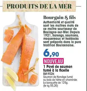 1 pavé de saumon fumé àla ficelle