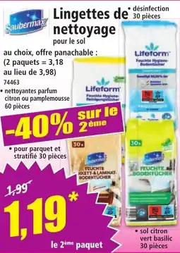 Norma Lingettes de nettoyage offre