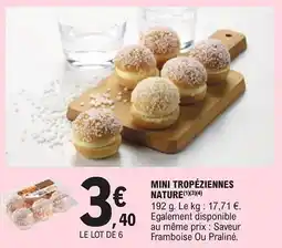 E.Leclerc Mini tropéziennes nature offre