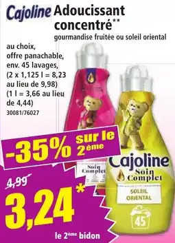 Norma Cajoline Adoucissant concentré offre
