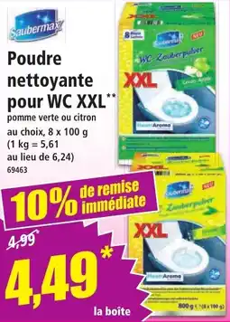 Norma Poudre nettoyante pour wc xxl offre