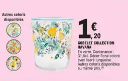 E.Leclerc Gobelet collection havana offre