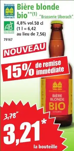 Norma Biere blonde bio offre