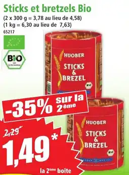Norma Sticks et bretzels bio offre