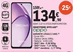E.Leclerc OPPO Smartphone oppo a40 offre