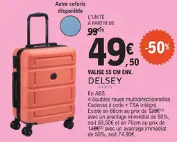 E.Leclerc DELSEY Valise 55 cm env. offre