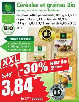 Norma BIO SONNE Céréales et graines bio offre