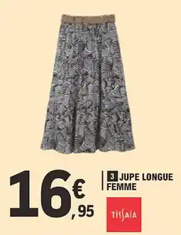 E.Leclerc TISSAIA Jupe longue femme offre