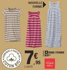 E.Leclerc TISSAIA Robe femme bio offre