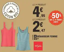 E.Leclerc TISSAIA Débardeur femme bio offre