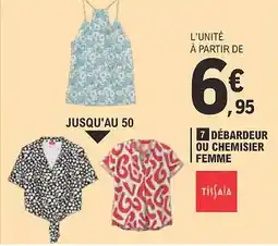 E.Leclerc TISSAIA Débardeur ou chemisier femme offre