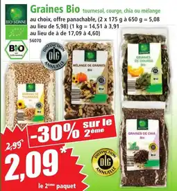 Norma BIO SONNE Graines bio offre