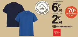 E.Leclerc TISSAIA Polo homme bio offre