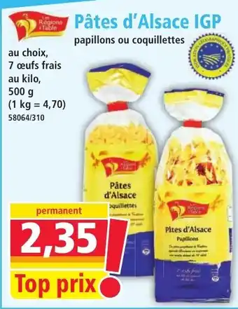 Norma Pâtes d'alsace igp offre