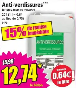 Norma Anti-verdissures offre