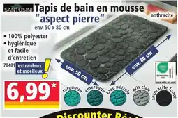 Norma SANTOSINI Tapis de bain en mousse aspect pierre offre