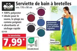 Norma Serviette de bain à bretelles offre