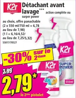 Norma K2r Détachant avant lavage offre