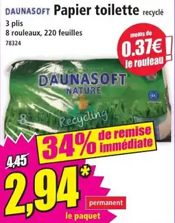 Norma Daunasoft papier toilette offre