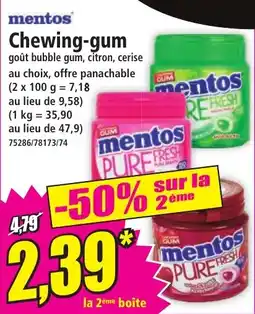 Norma Mentos chewing-gum offre