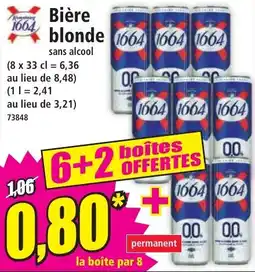 Norma Bière blonde 1664 offre